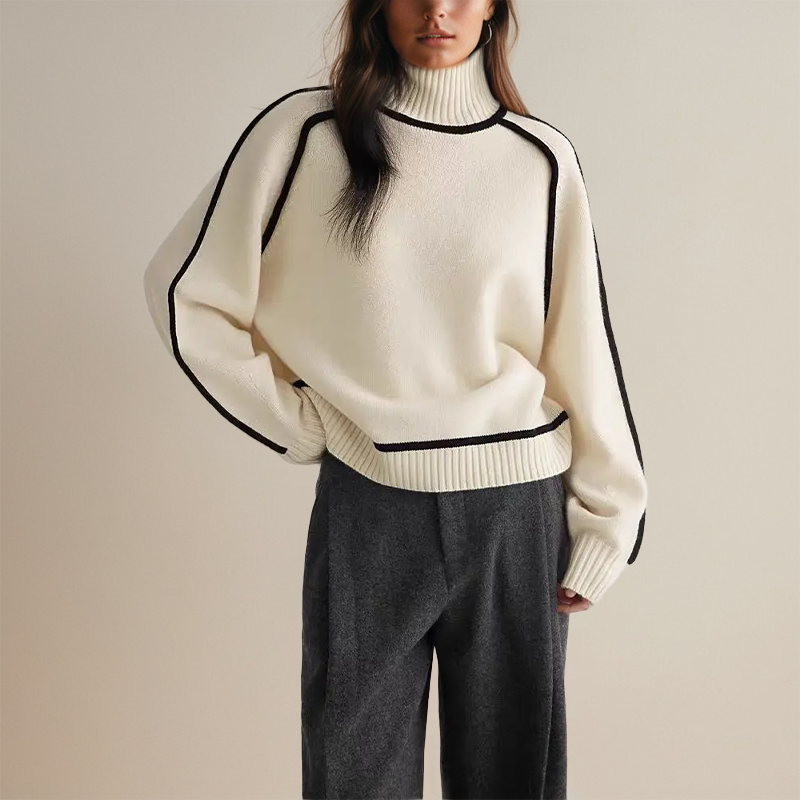 Martina - Hohe Kragenpullover