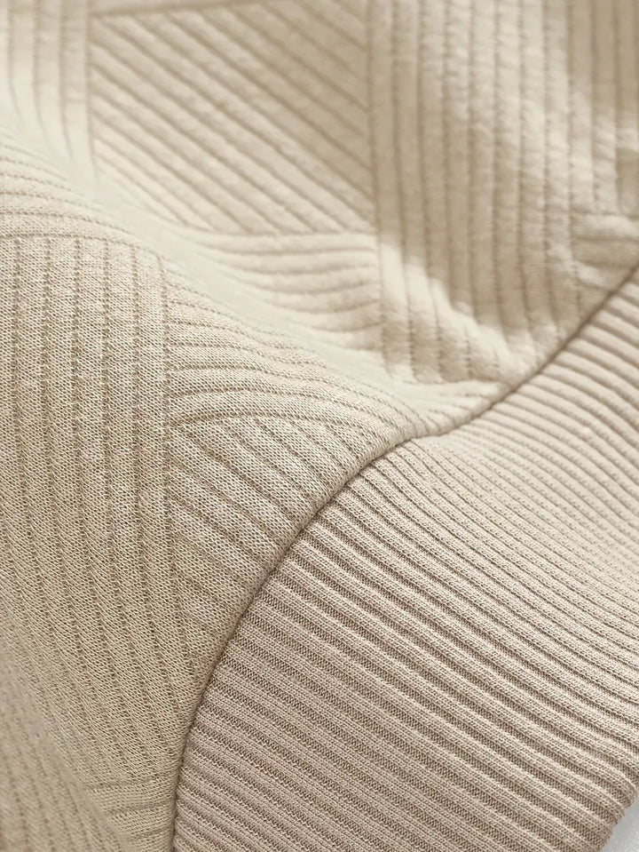 Oskar – Vintage Zip-Up Pullover mit geometrischem Design