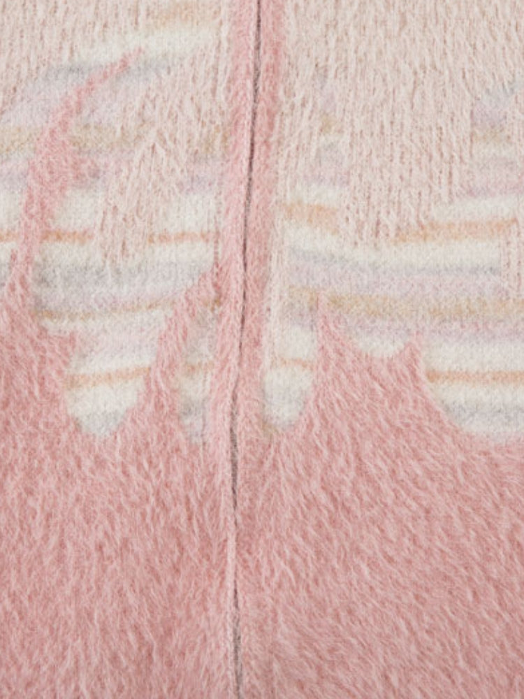 Mohair Vintage Winter-Reißverschluss