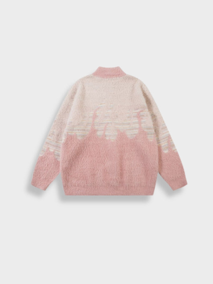 Mohair Vintage Winter-Reißverschluss
