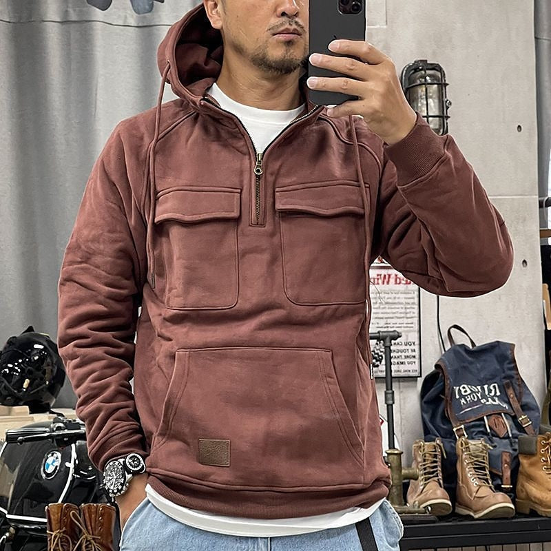 Xavier - Bequemer Winterhoodie mit Reißverschluss