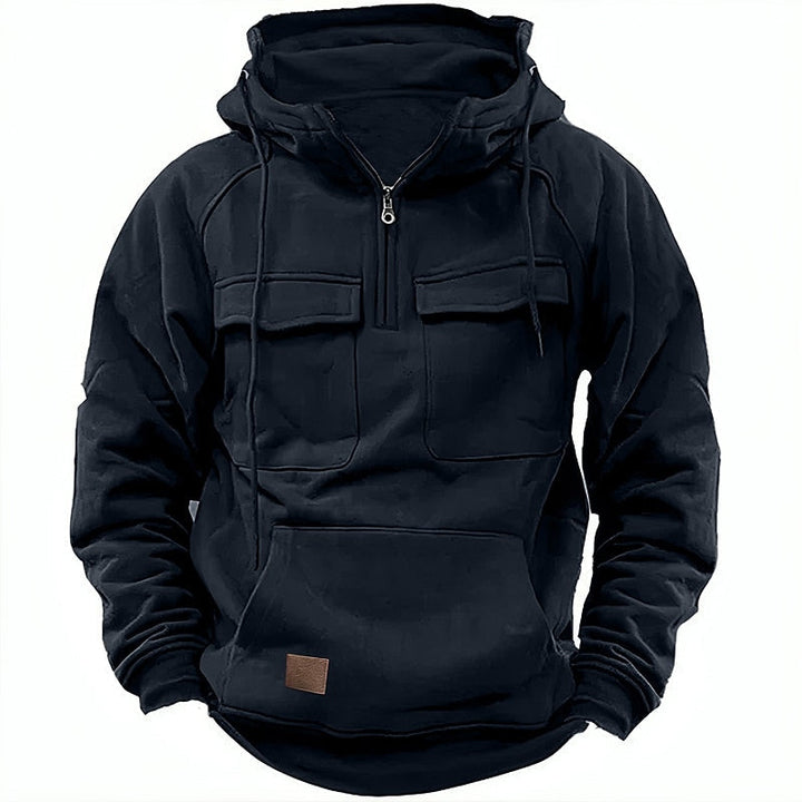 Xavier - Bequemer Winterhoodie mit Reißverschluss