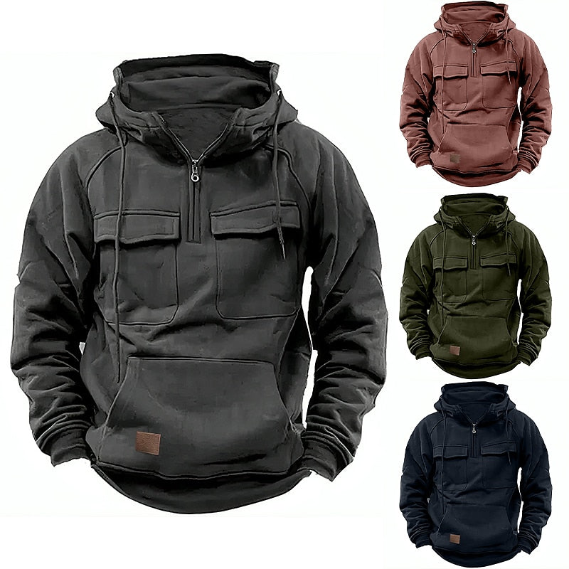 Xavier - Bequemer Winterhoodie mit Reißverschluss