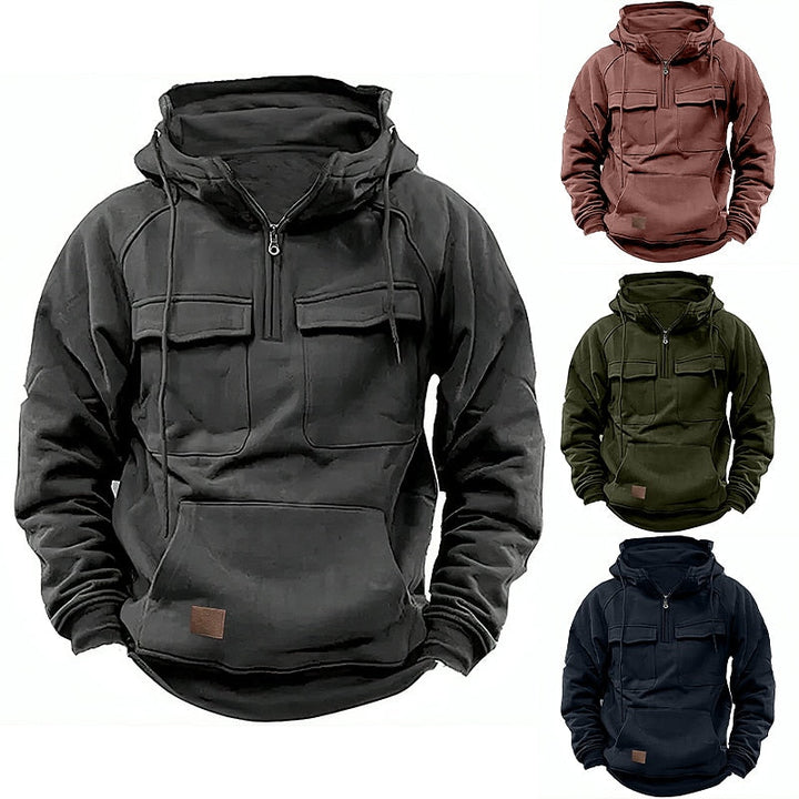 Xavier - Bequemer Winterhoodie mit Reißverschluss